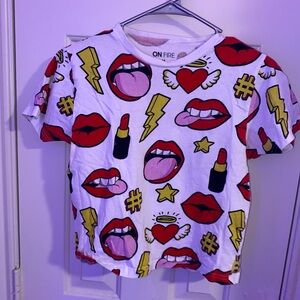 Women's retro crop top